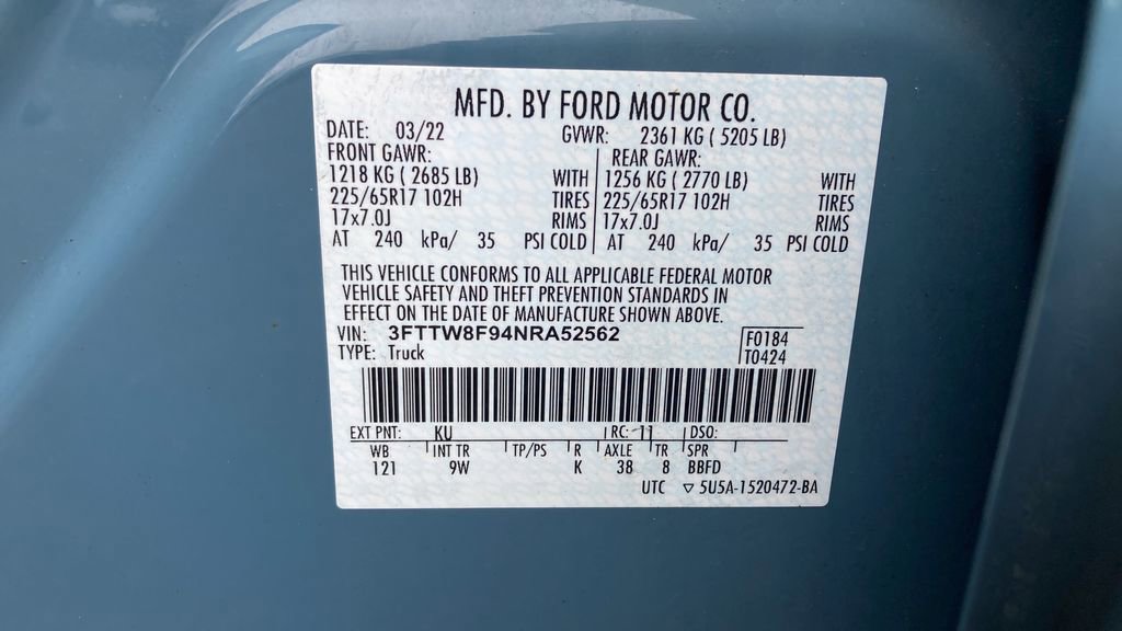 Used 2022 Ford Maverick XL w/ Equipment Group 100A Standard image 12