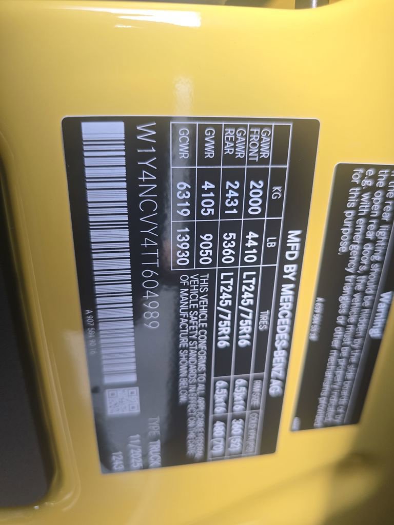 New 2026 Mercedes-Benz Sprinter 2500 image 28