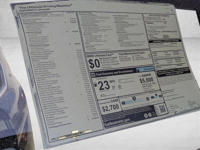 New 2026 BMW X7 xDrive40i w/ Executive Package image 19