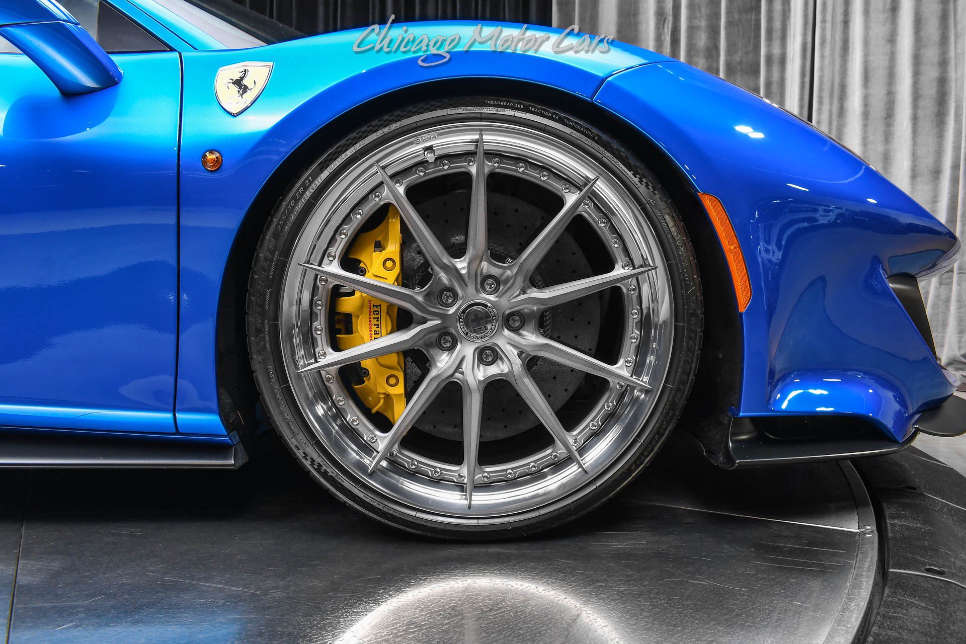 Used 2020 Ferrari 488 Pista Coupe Blu Corsa HRE Wheels Ful image 51