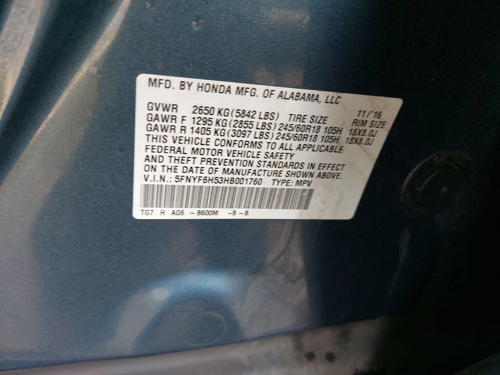 Used 2017 Honda Pilot EX-L image 37