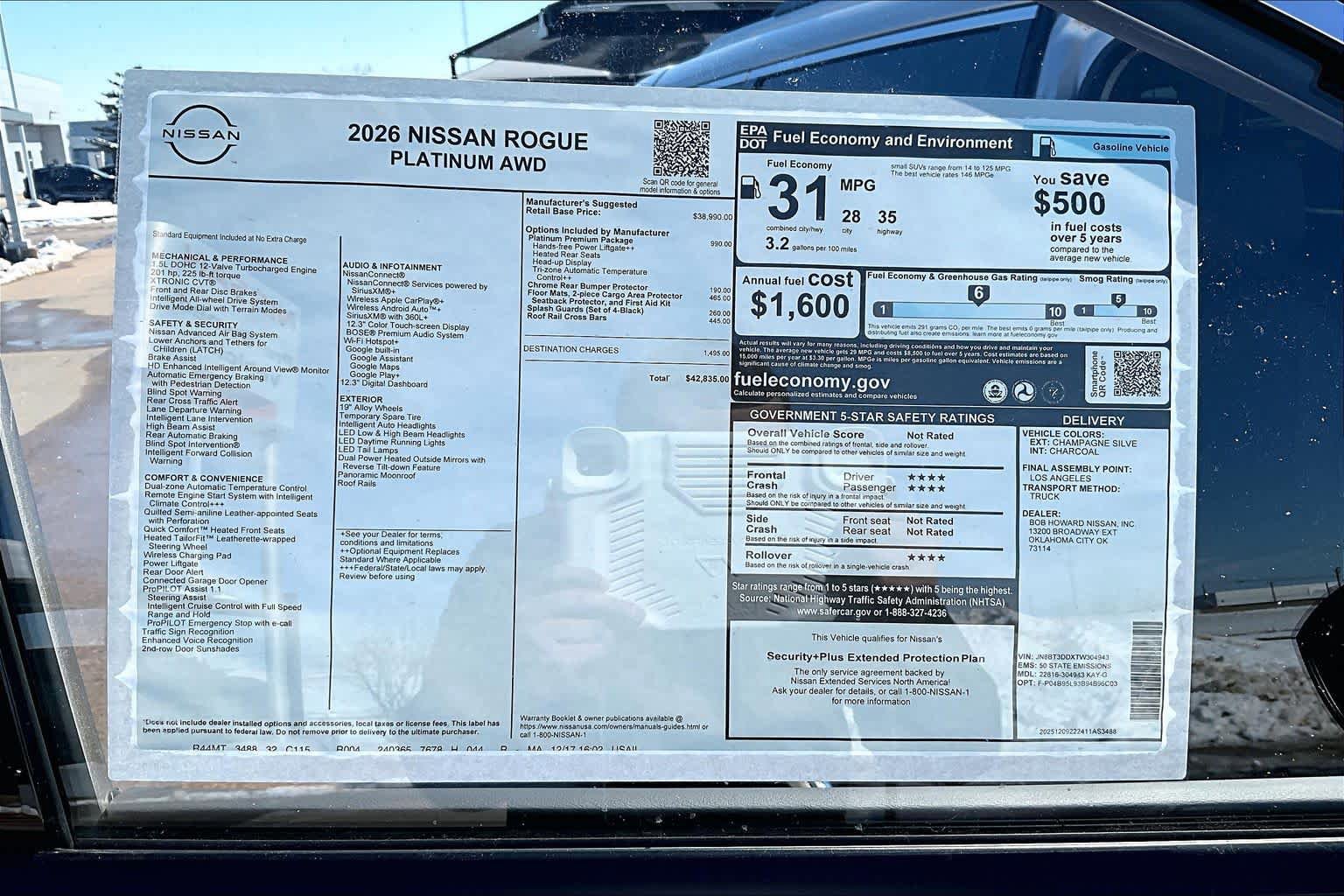 New 2026 Nissan Rogue Platinum w/ Platinum Premium Package AWD/4WD image 18