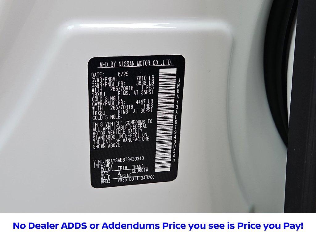 Certified 2026 Nissan Armada SV AWD/4WD image 44