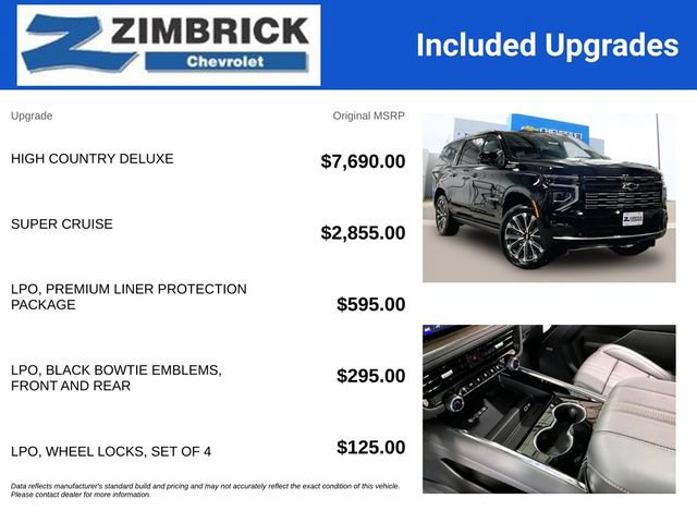 New 2026 Chevrolet Suburban High Country AWD/4WD image 6