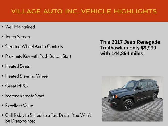 Used 2017 Jeep Renegade Trailhawk AWD/4WD image 7