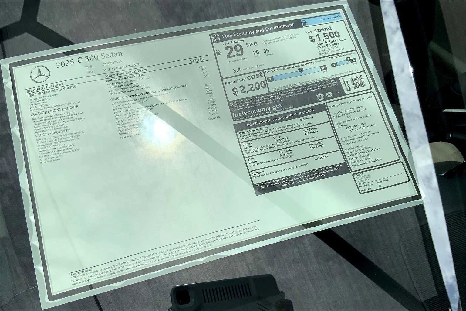 New 2025 Mercedes-Benz C 300 C 300 image 22