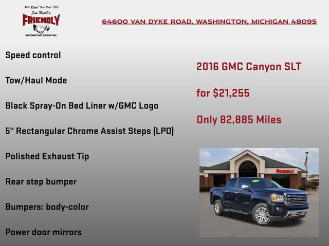 Used 2016 GMC Canyon SLT w/ Driver Alert Package AWD/4WD image 30