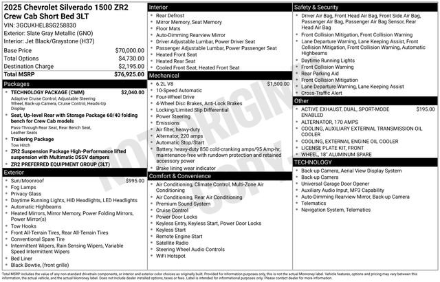 Certified 2025 Chevrolet Silverado 1500 ZR2 w/ Technology Package image 42