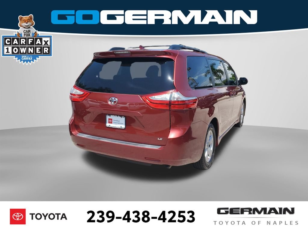 Certified 2018 Toyota Sienna LE FWD image 9
