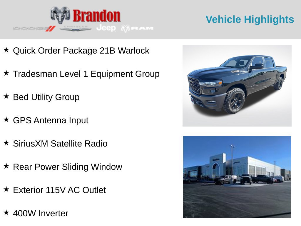 Used 2026 RAM 1500 Warlock AWD/4WD image 2