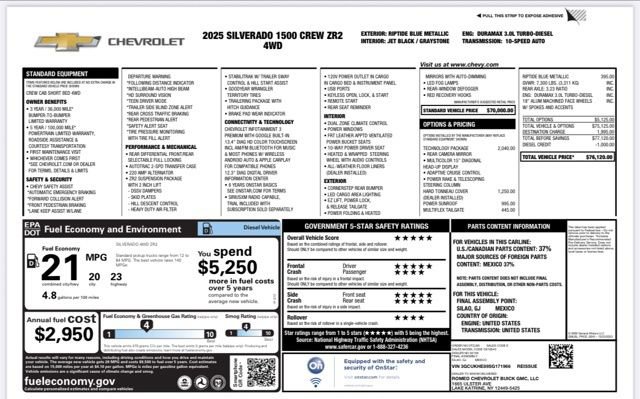 Used 2025 Chevrolet Silverado 1500 ZR2 w/ Technology Package image 30