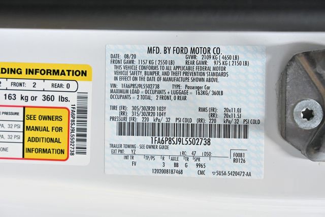 Used 2020 Ford Mustang Shelby GT500 w/ Carbon Fiber Track Pack image 75