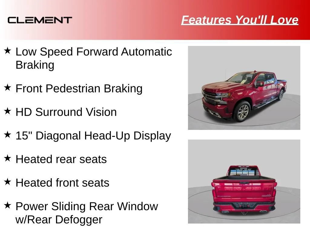 Used 2019 Chevrolet Silverado 1500 High Country w/ Technology Package AWD/4WD image 52