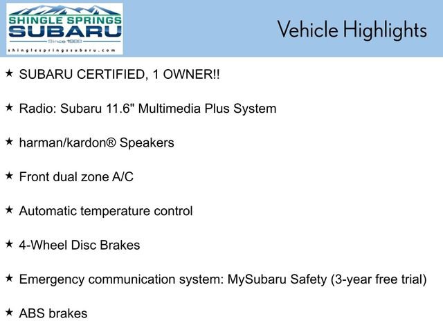 Certified 2025 Subaru Outback Onyx Edition image 54