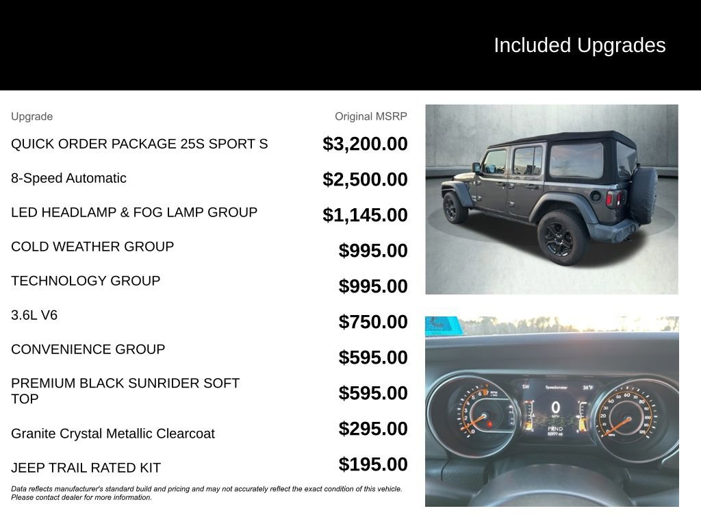 Used 2021 Jeep Wrangler Unlimited Sport image 4
