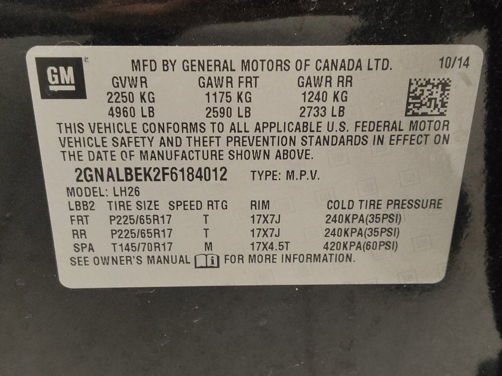 Used 2015 Chevrolet Equinox LT w/ Driver Convenience Package FWD image 33