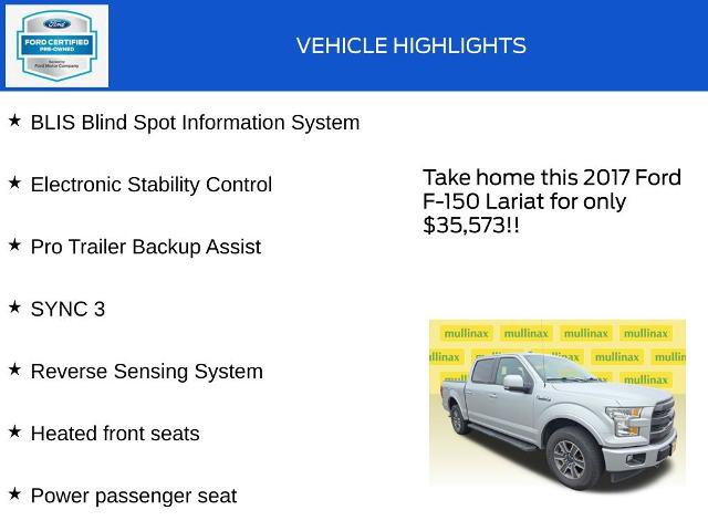 Certified 2017 Ford F150 Lariat AWD/4WD image 19