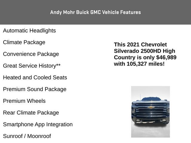 Used 2021 Chevrolet Silverado 2500 High Country AWD/4WD image 8