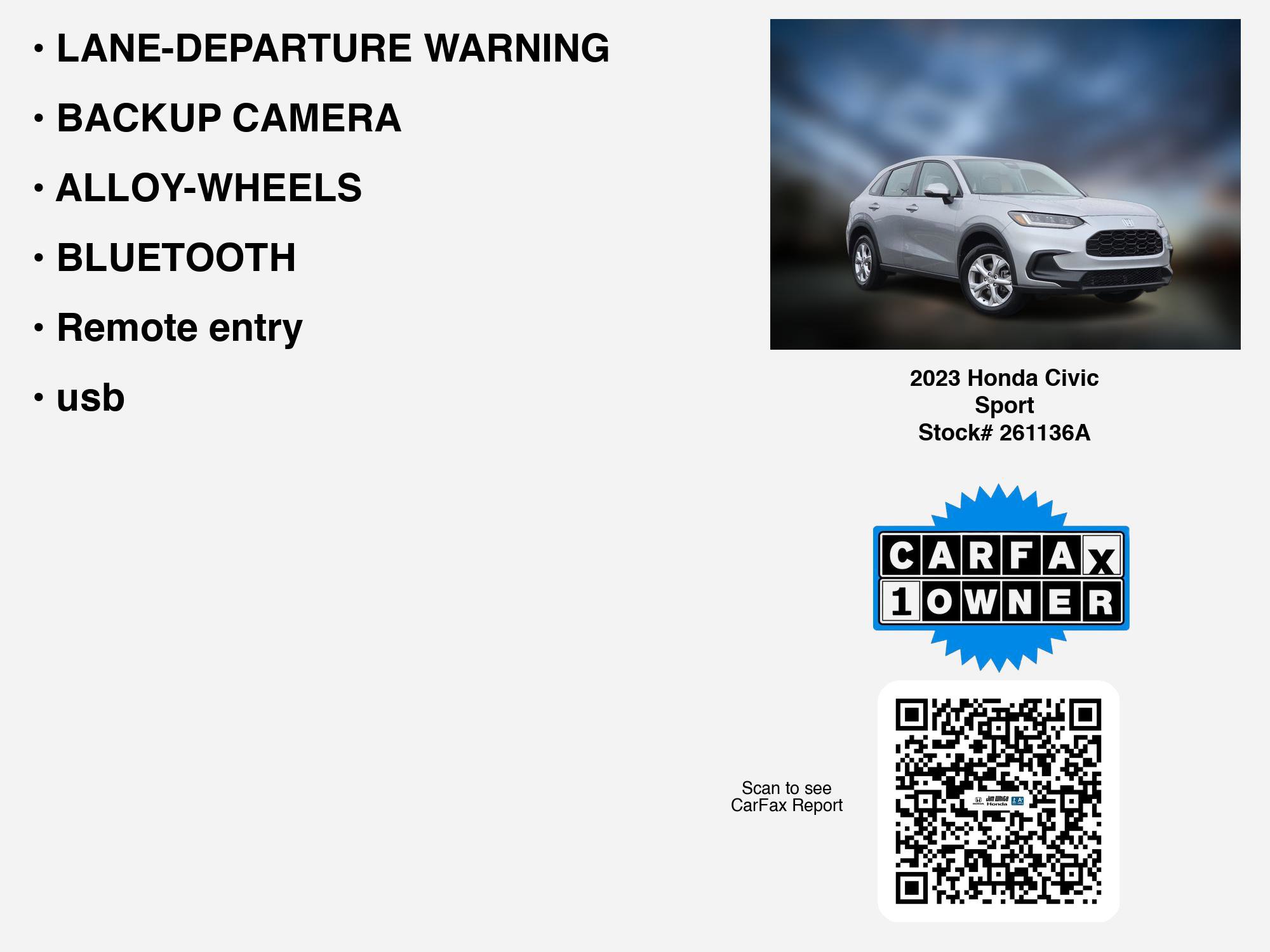 Certified 2023 Honda Civic Sport image 7