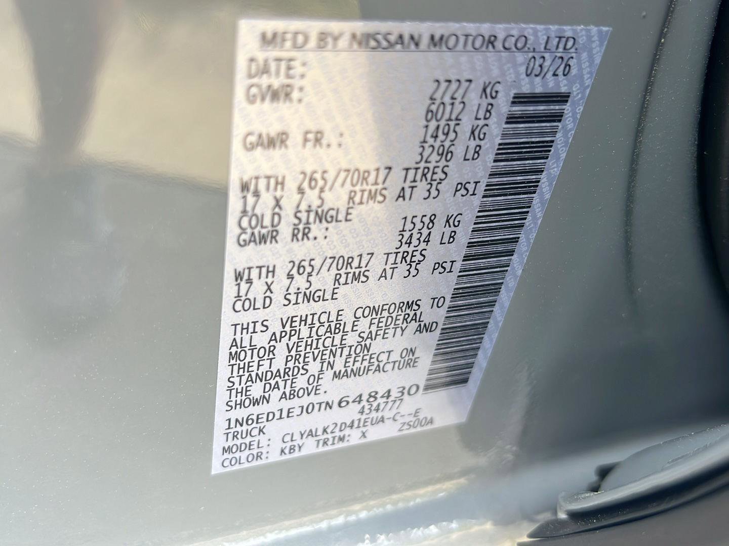 New 2026 Nissan Frontier Pro-X w/ Pro-X Convenience Package RWD image 36