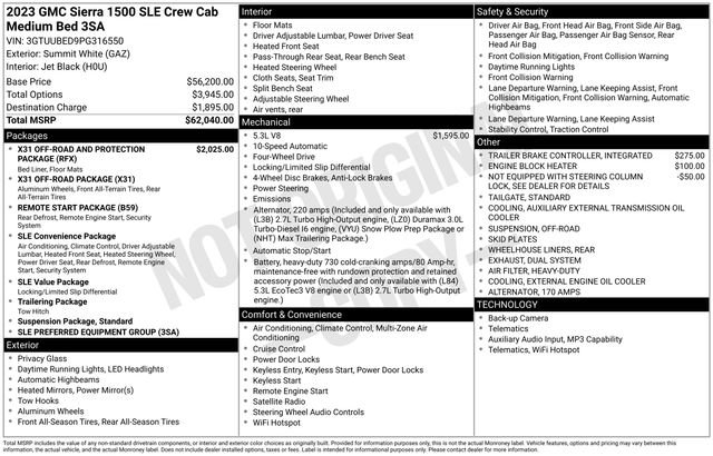 Used 2023 GMC Sierra 1500 SLE AWD/4WD image 32
