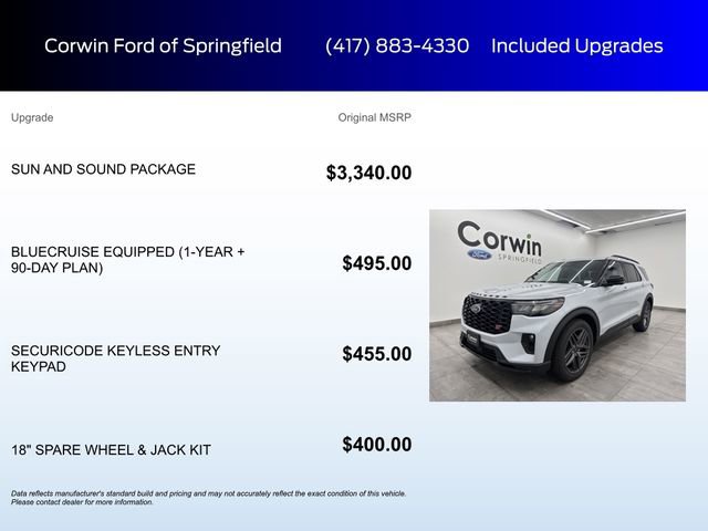 New 2026 Ford Explorer ST w/ Sun And Sound Package image 5