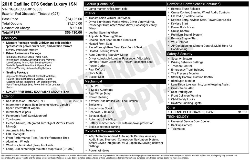 Used 2018 Cadillac CTS Luxury image 3