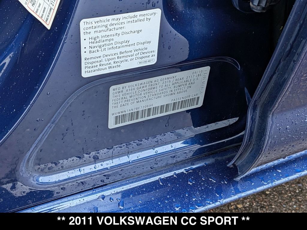 Used 2011 Volkswagen CC Sport FWD image 29