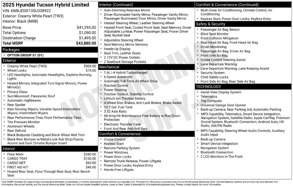 Certified 2025 Hyundai Tucson Limited AWD/4WD image 7