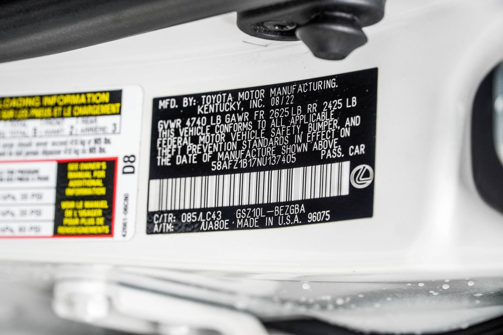 Used 2022 Lexus ES 350 Ultra Luxury w/ Accessory Package 2 FWD image 48