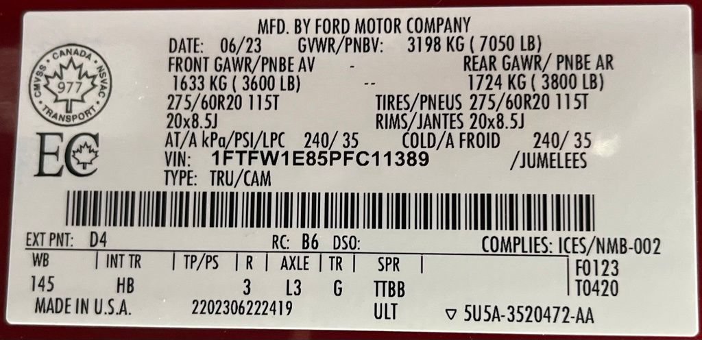 Used 2023 Ford F150 Lariat w/ Equipment Group 502A High AWD/4WD image 60