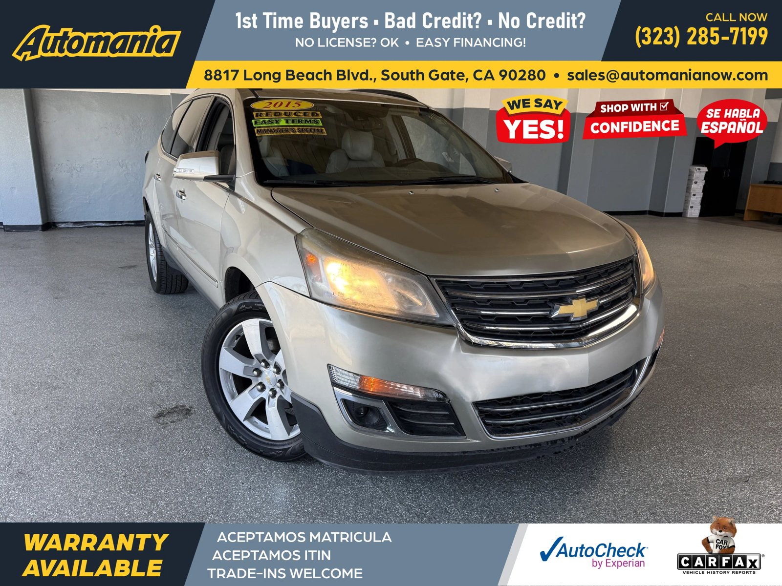 Used 2015 Chevrolet Traverse LTZ