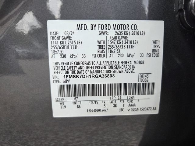 Certified 2024 Ford Explorer XLT RWD image 22
