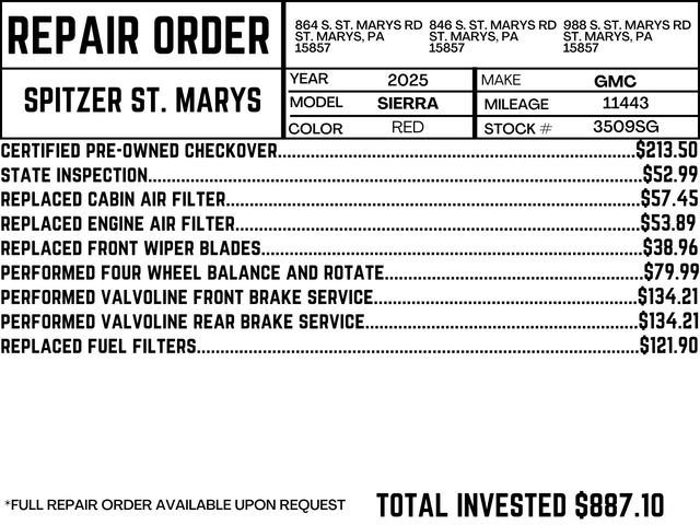 Used 2025 GMC Sierra 1500 AT4 w/ Technology Package image 3