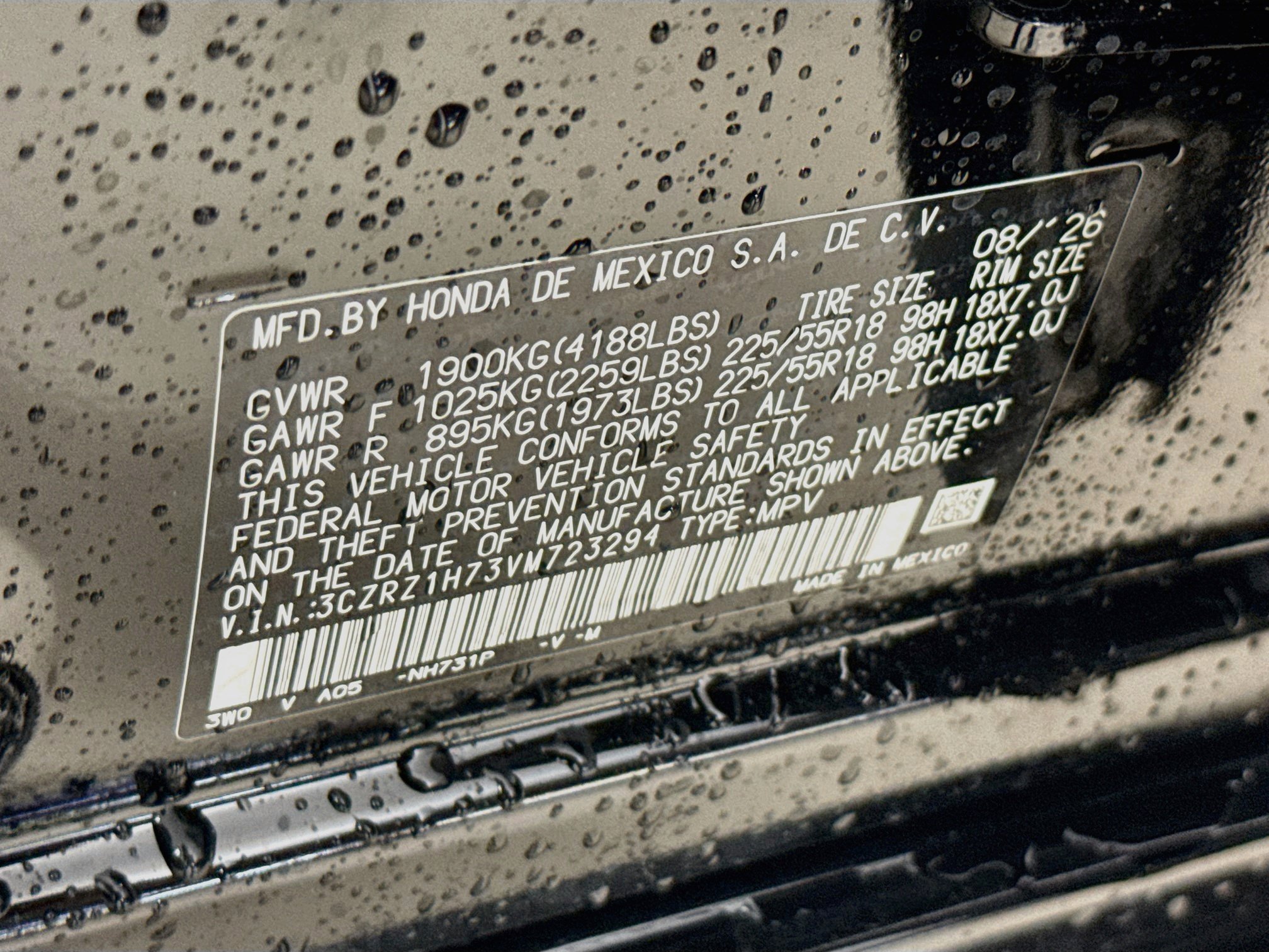 New 2027 Honda HR-V EX-L image 38