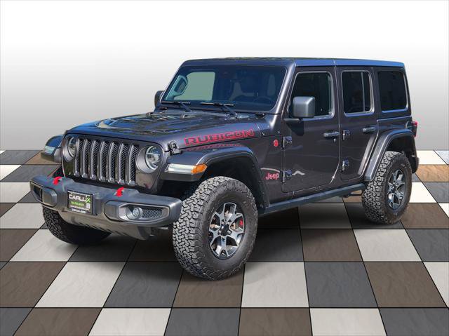 Used 2021 Jeep Wrangler Unlimited Rubicon w/ Uconnect 4C Nav & Sound Group AWD/4WD 360° Tour