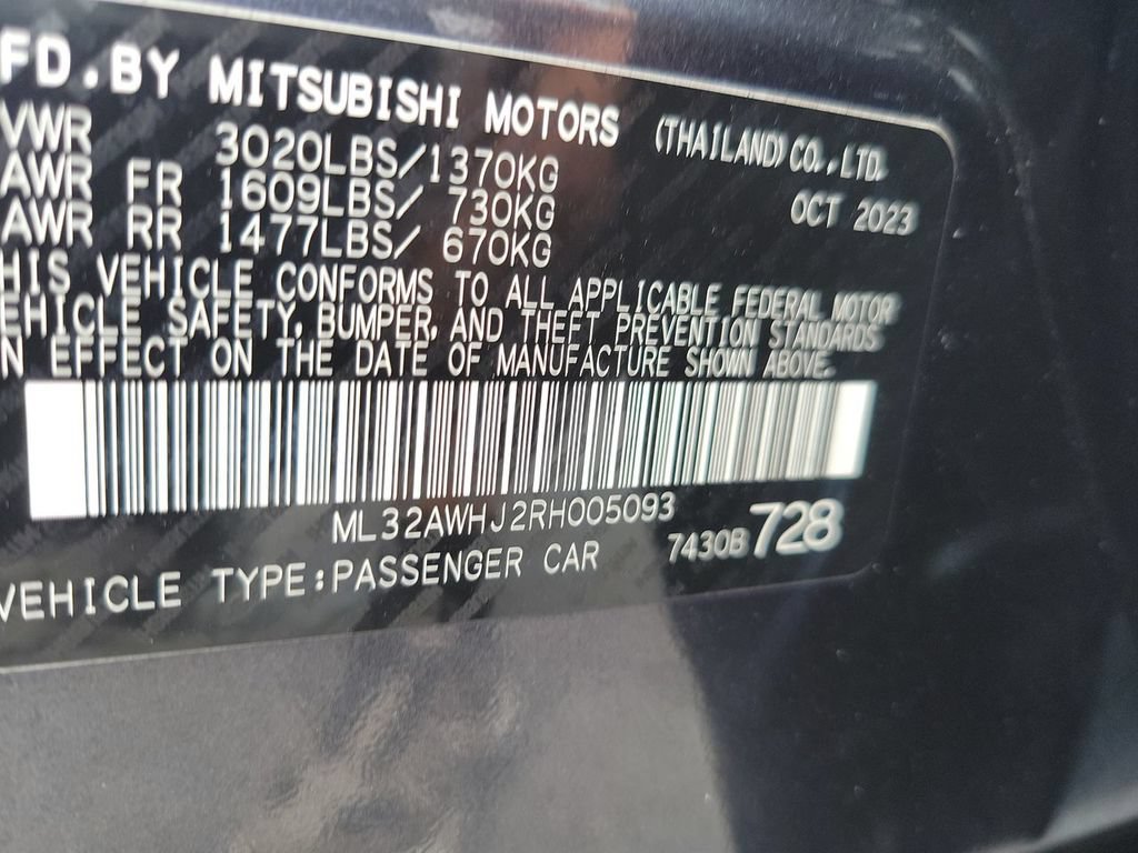 Used 2024 Mitsubishi Mirage Black Edition FWD image 32