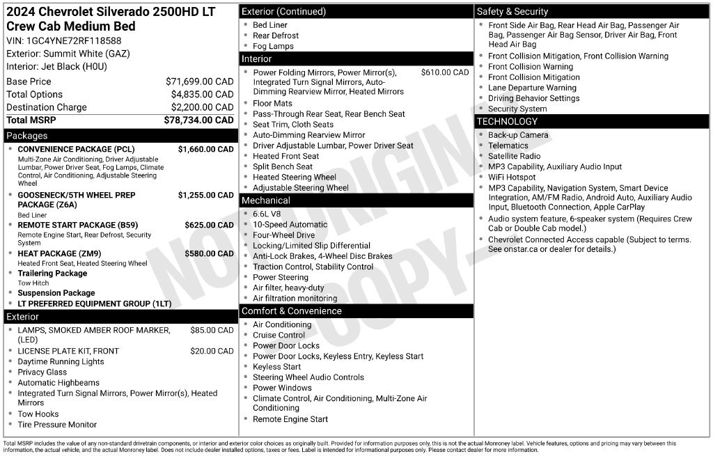 Used 2024 Chevrolet Silverado 2500 LT w/ Convenience Package AWD/4WD image 6