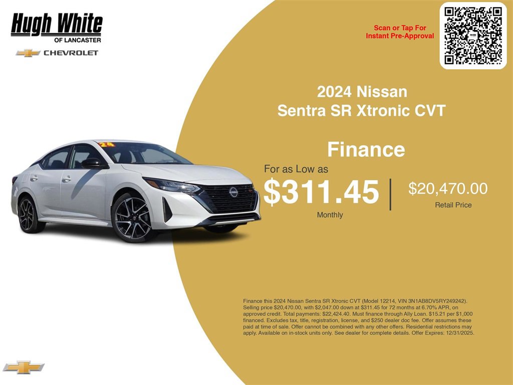 Used 2024 Nissan Sentra SR w/ Trunk Package image 3