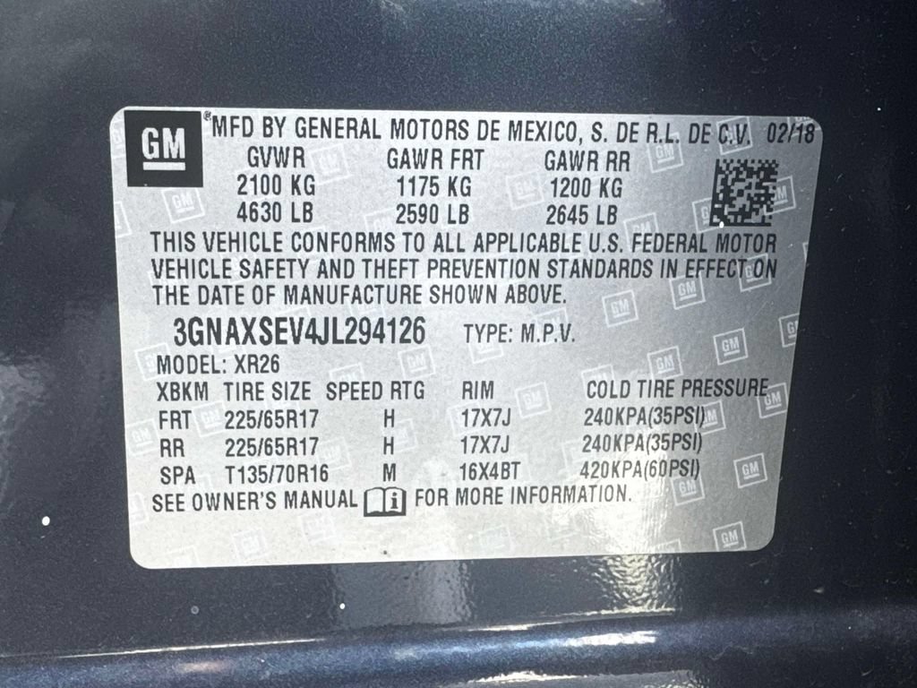 Used 2018 Chevrolet Equinox LT AWD/4WD image 17