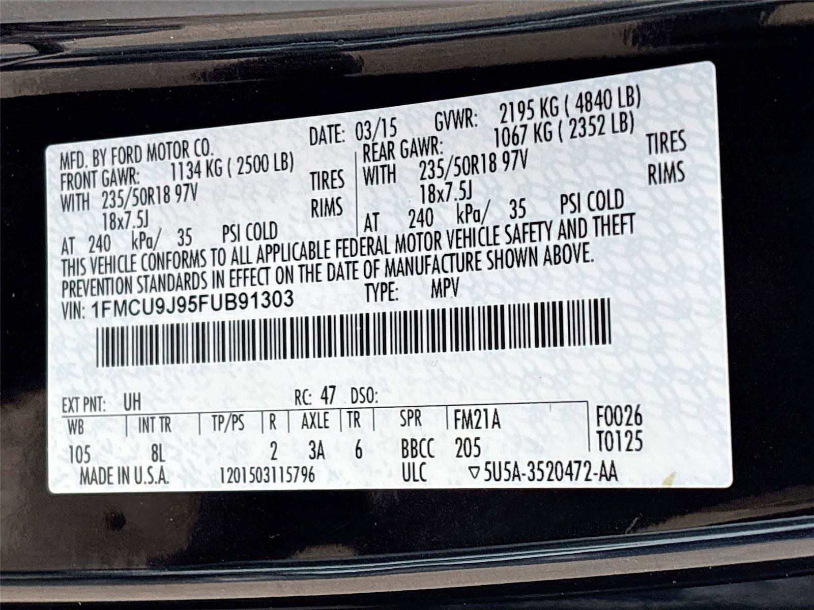 Used 2015 Ford Escape Titanium image 35