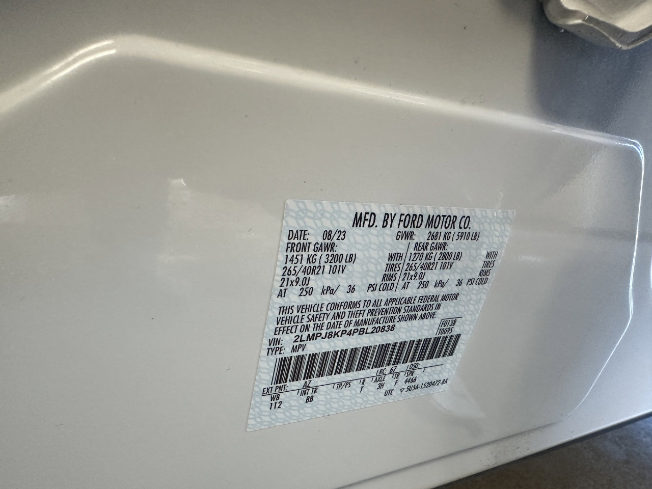 Used 2023 Lincoln Nautilus Reserve w/ Equipment Group 202A image 61