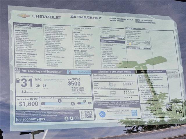 New 2026 Chevrolet TrailBlazer LT w/ LPO, Blackout Package image 17