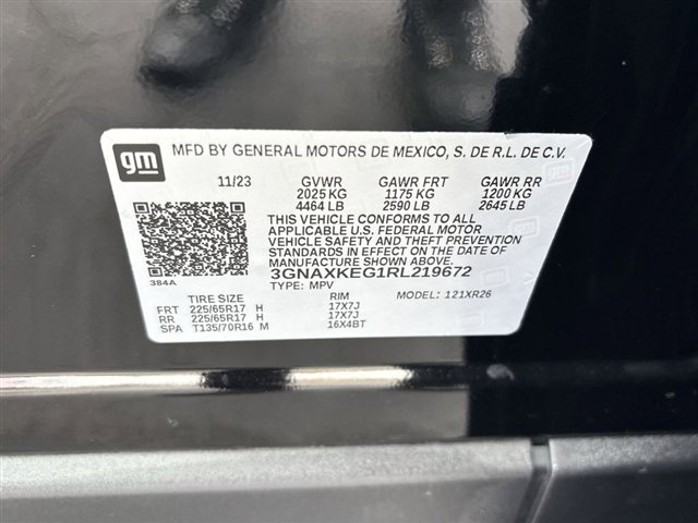 Certified 2024 Chevrolet Equinox LT w/ LPO, Floor Liner Package FWD image 32