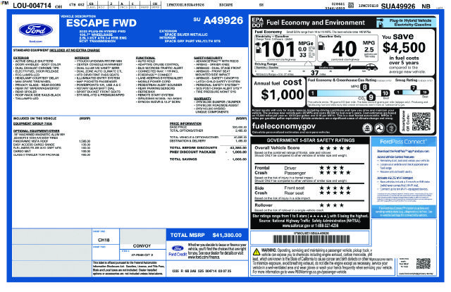 New 2025 Ford Escape SE w/ Class II Trailer Tow Package FWD image 24
