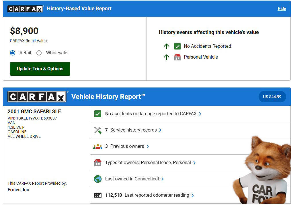 Used 2001 GMC Safari AWD image 14