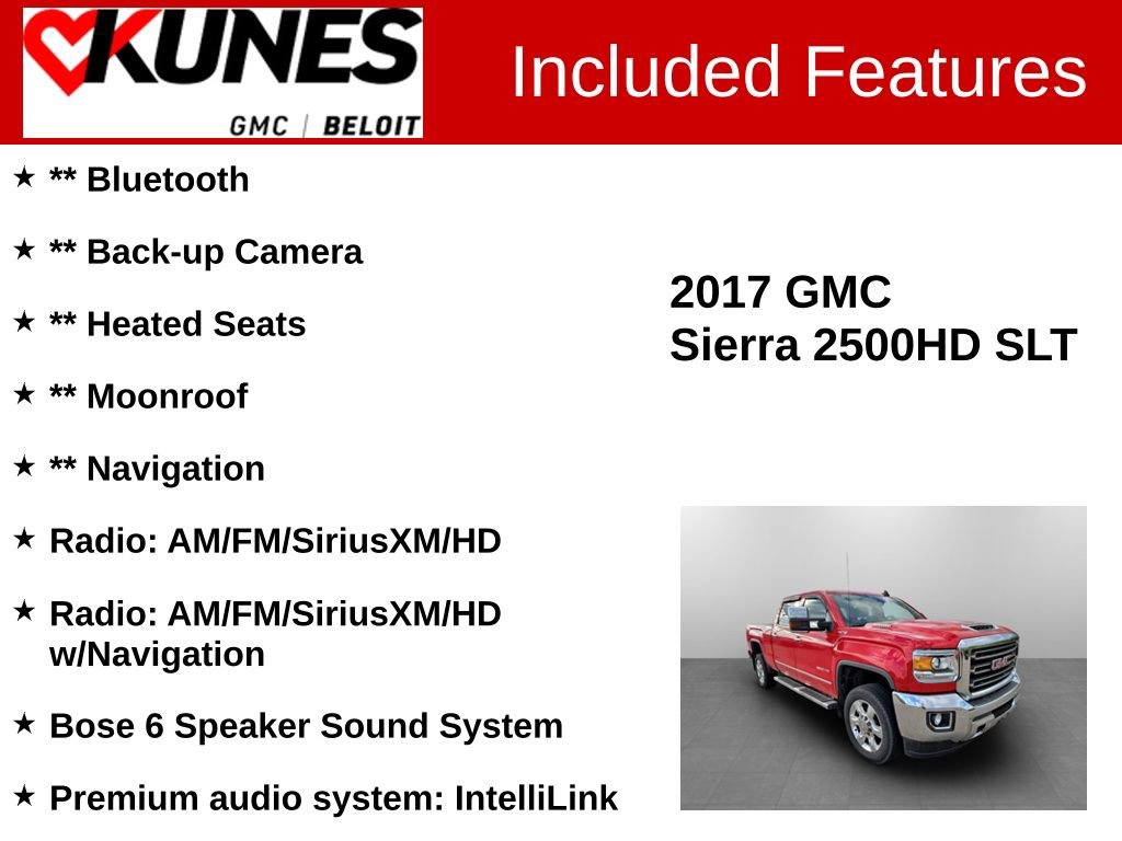 Used 2017 GMC Sierra 2500 SLT w/ Duramax Plus Package AWD/4WD image 2