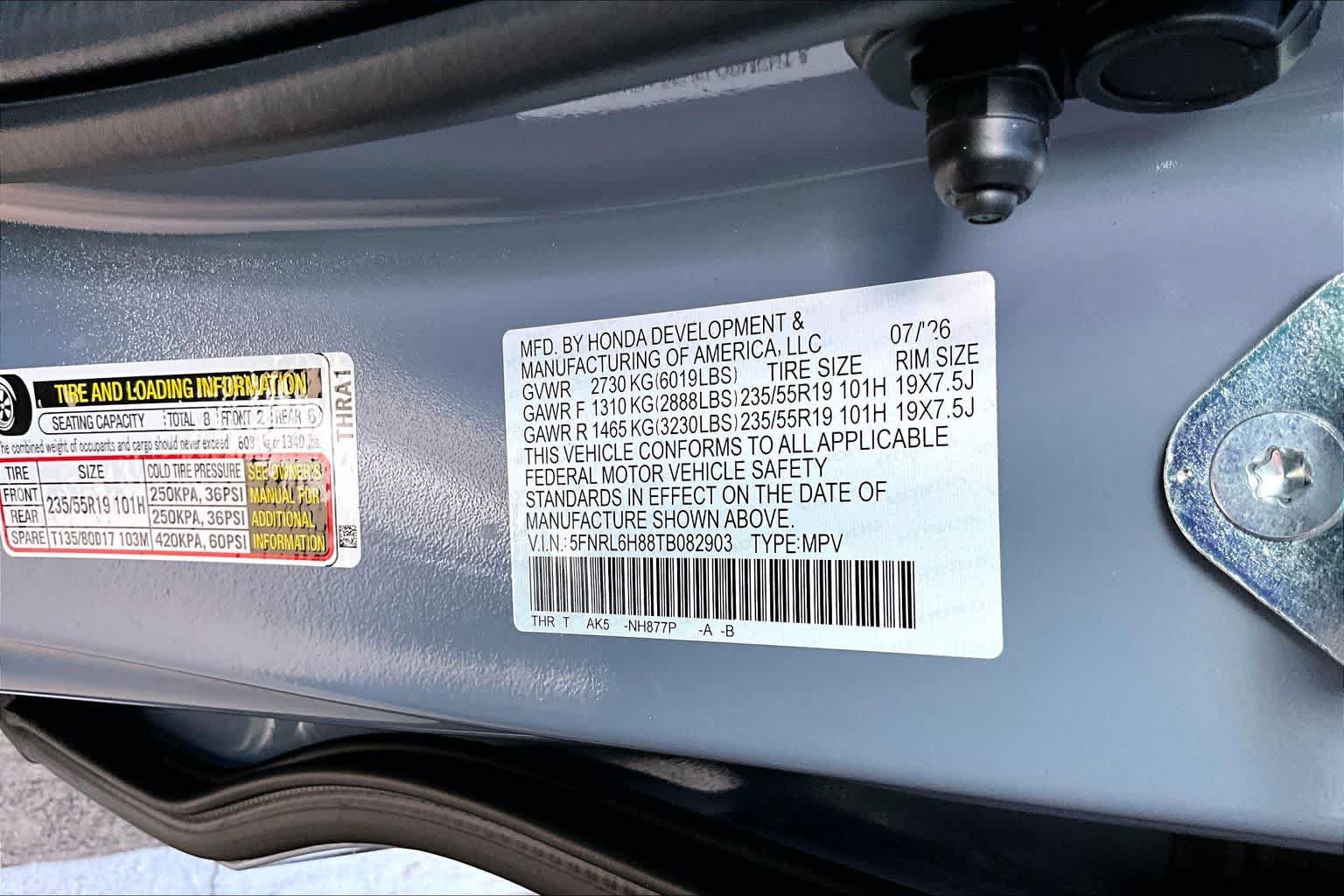 New 2026 Honda Odyssey Touring image 19