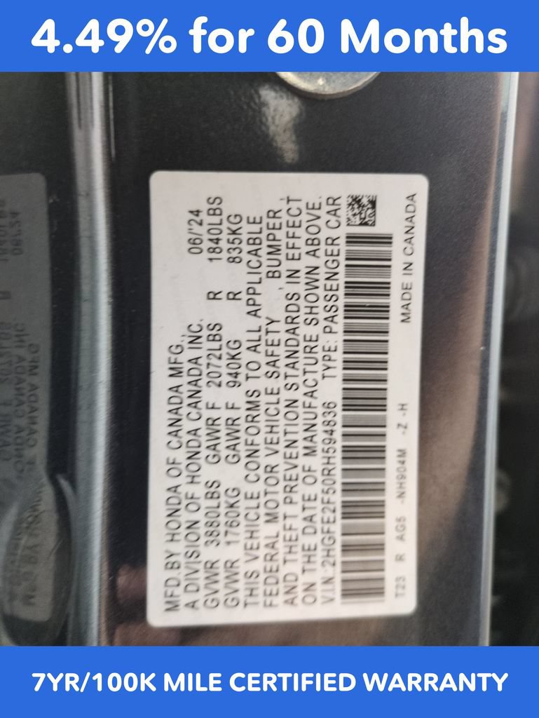 Certified 2024 Honda Civic Sport image 28