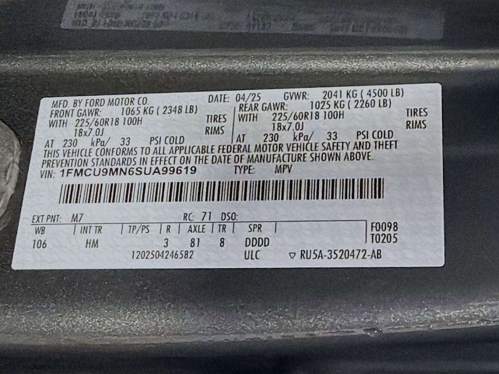 Used 2025 Ford Escape ST-Line AWD/4WD image 34